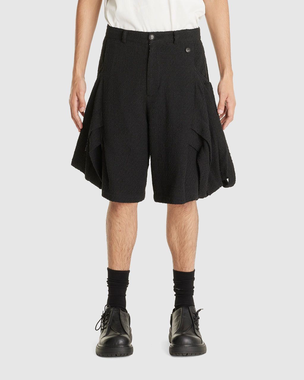 Layered Panel Strap Shorts