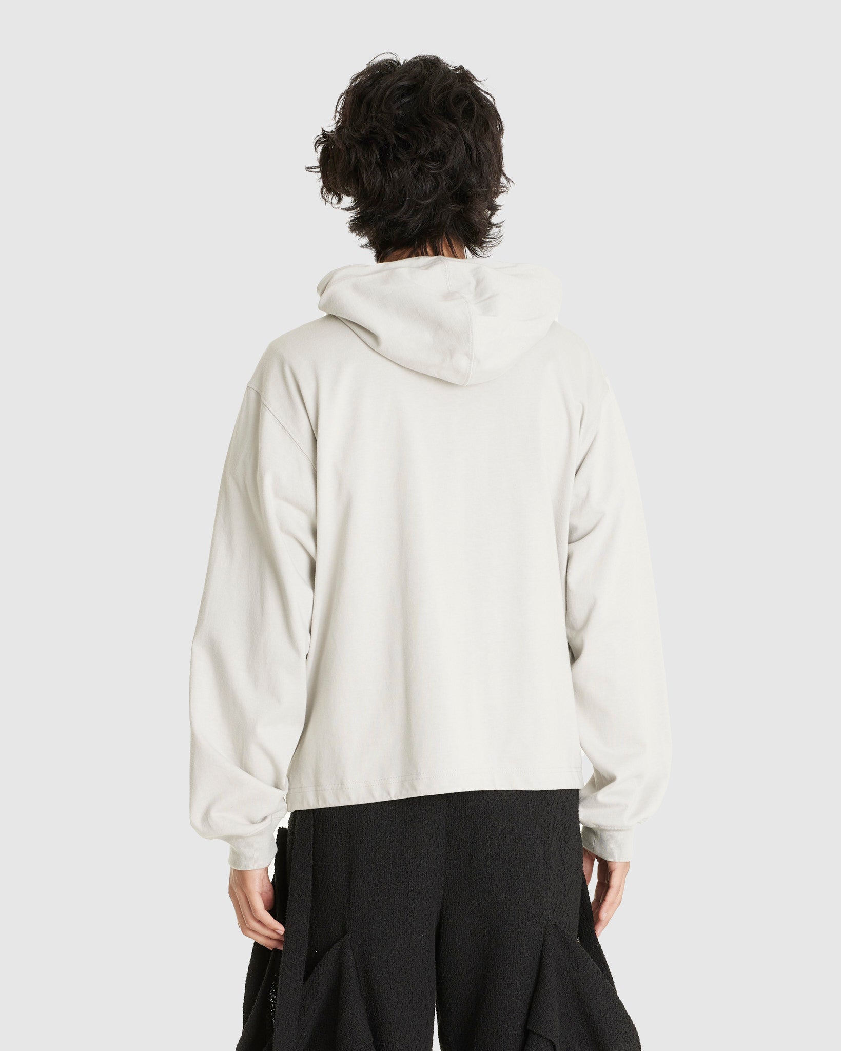 Draped Pocket Zip-up Hoodie