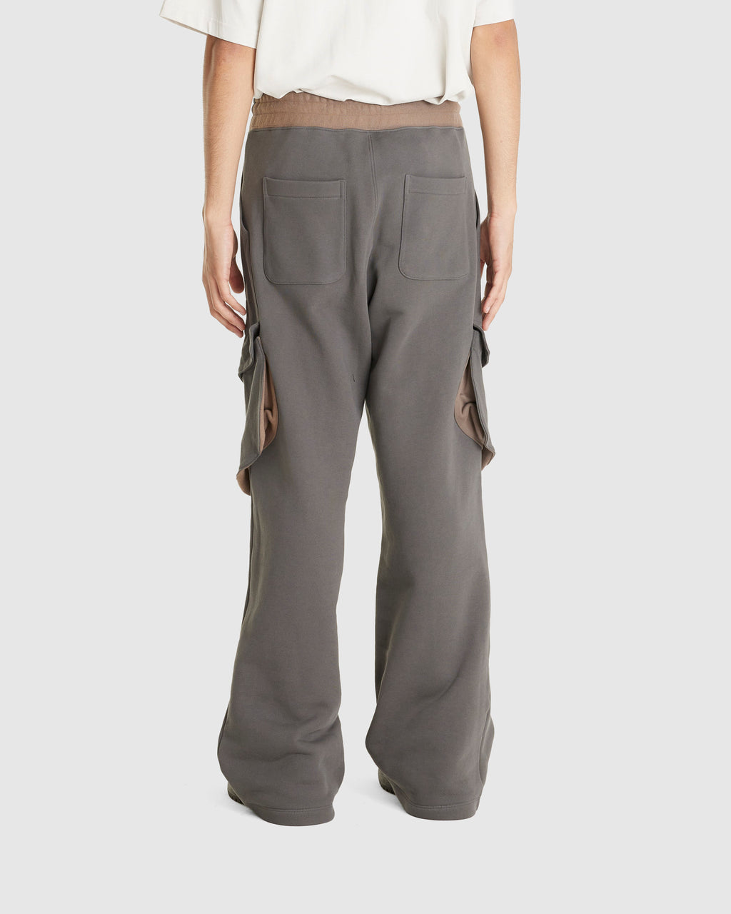 Sun-bleached Draped Pocket Sweatpants