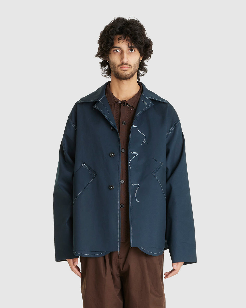 Short Mac Coat Navy