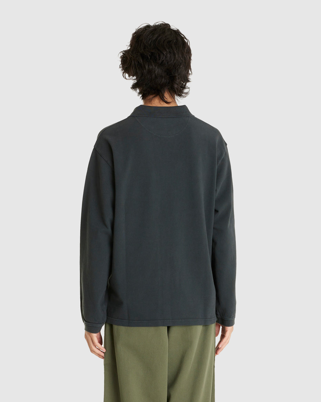 Serge Polo LS Shirt Black