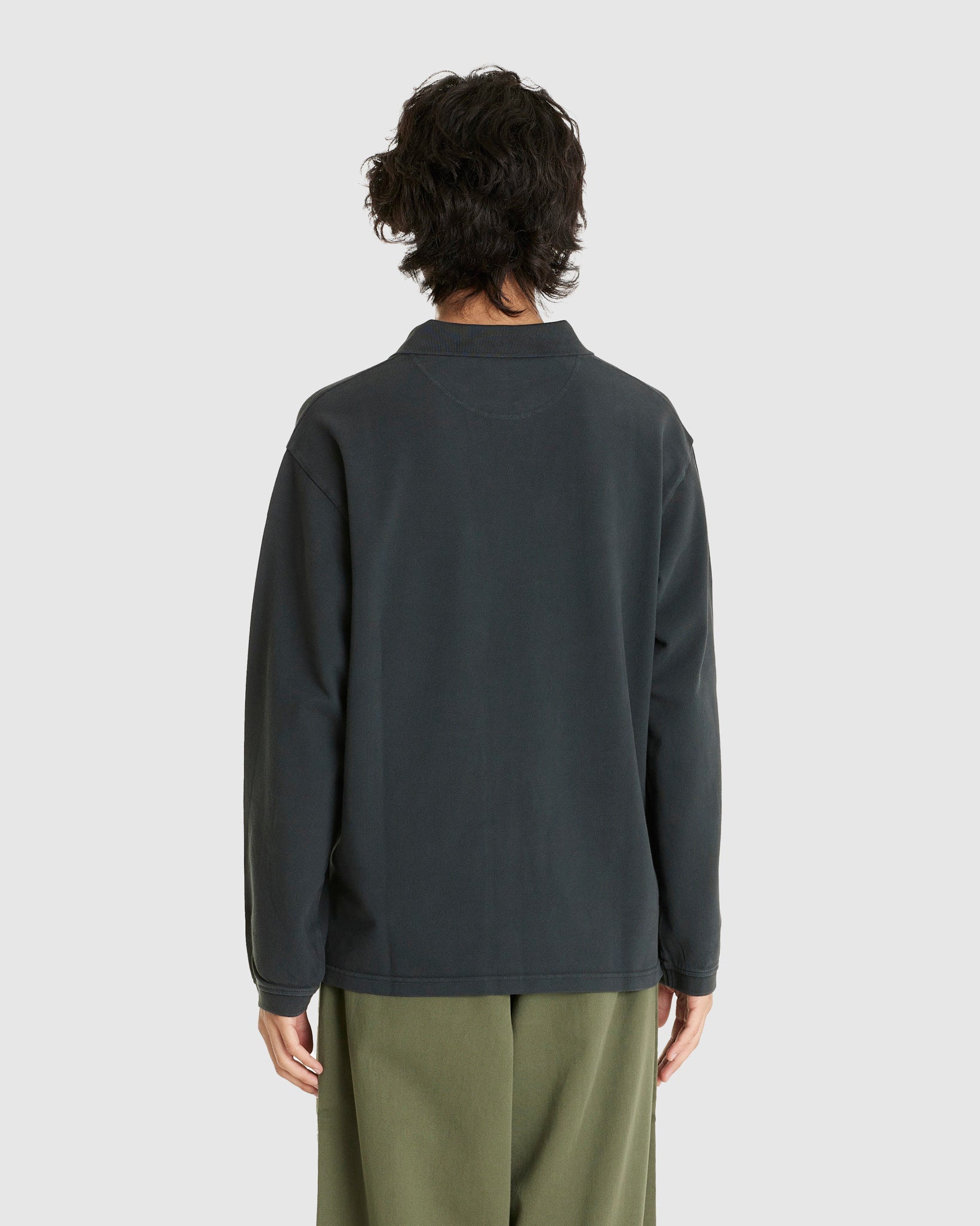 Serge Polo LS Shirt Black