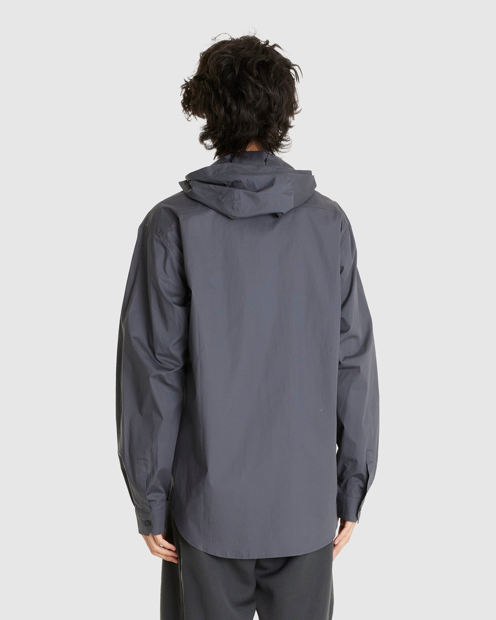 Poplin Hooded Shirt