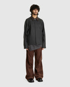 Knee Darted Flare Pants Dark Brown