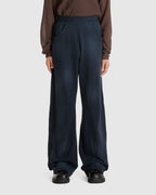 Knee Darted Flare Pants Navy