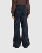 Knee Darted Flare Pants Navy