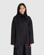 Asymetric Hem Top with Detachable Scarf