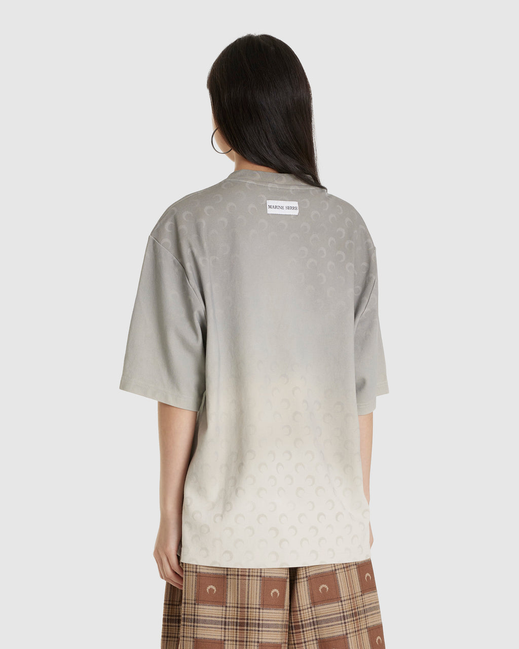 Moon Faded Jersey Relaxed T-Shirt Grey