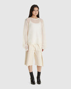 Les Sweater White Sheer Mohair (W)