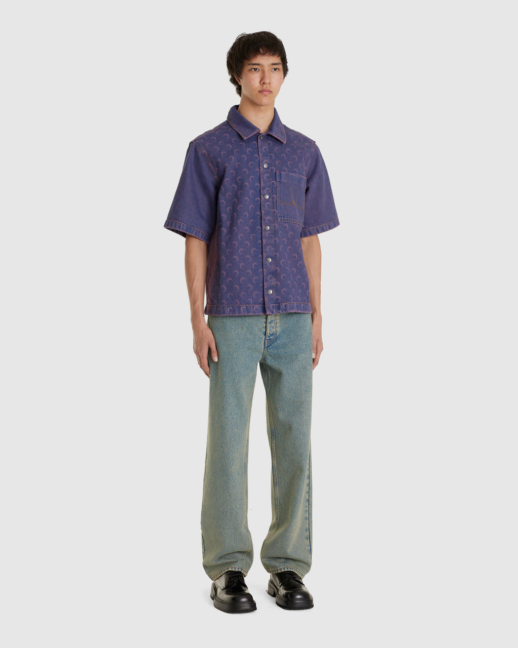 Moon Laser Denim Workwear Shirt