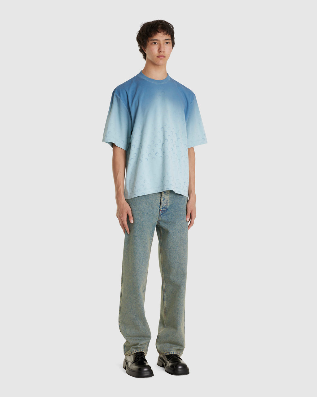 Moon Laser Denim Baggy Jeans