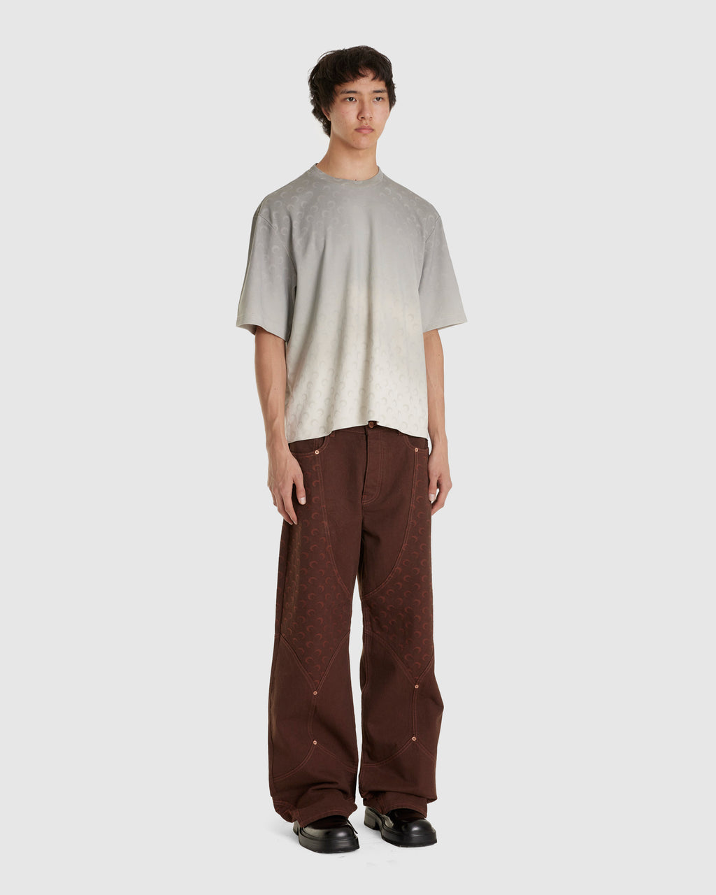 Moon Jacquard Twill Workwear Pants