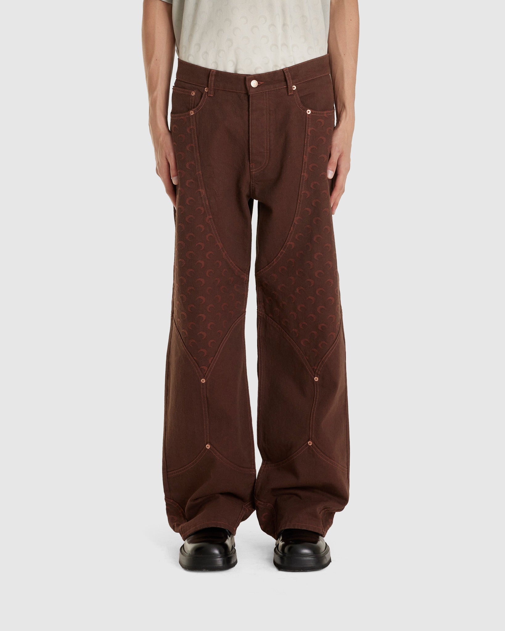 Moon Jacquard Twill Workwear Pants
