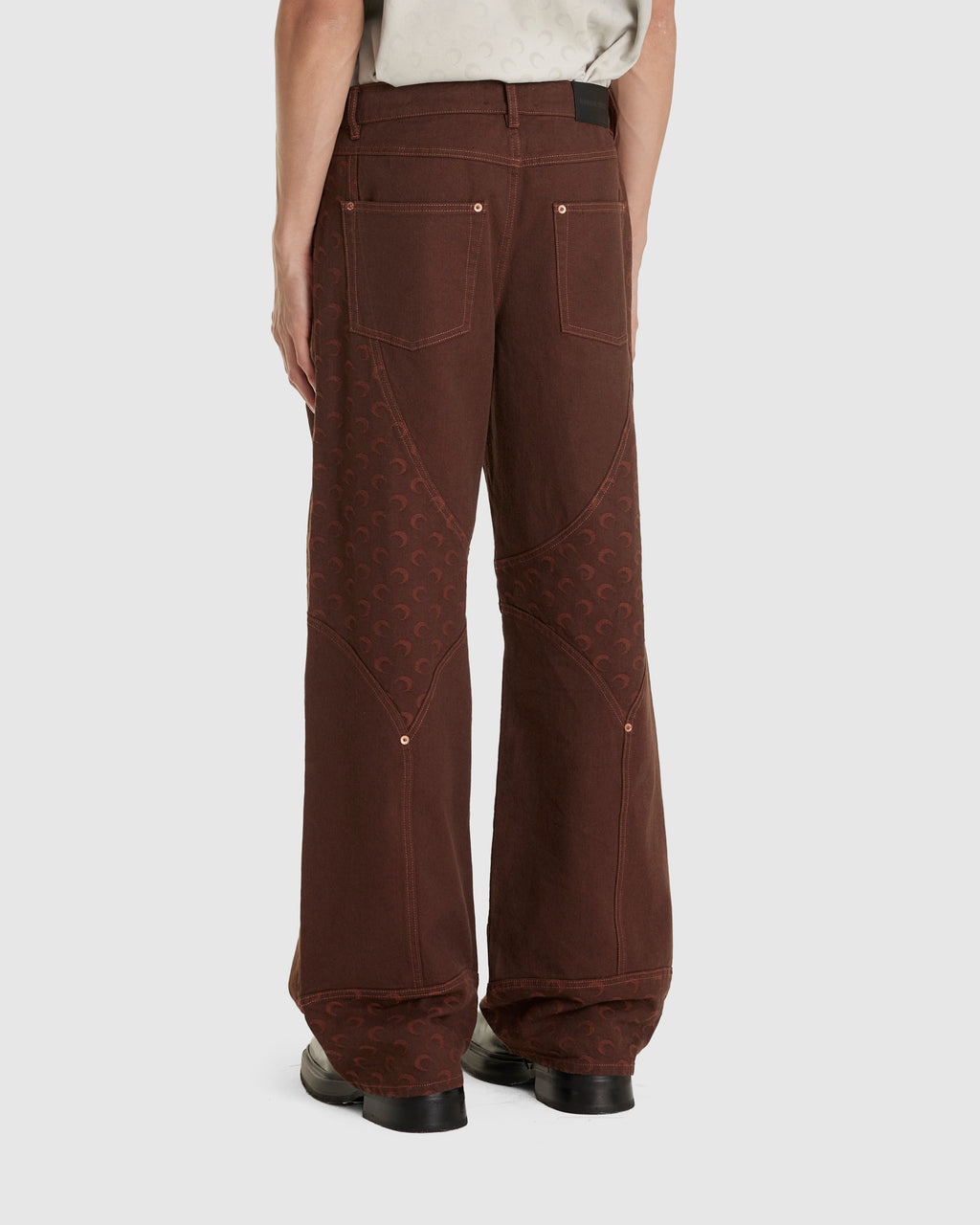 Moon Jacquard Twill Workwear Pants