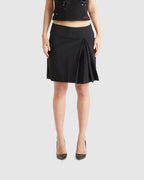 Side Split Skirt Black