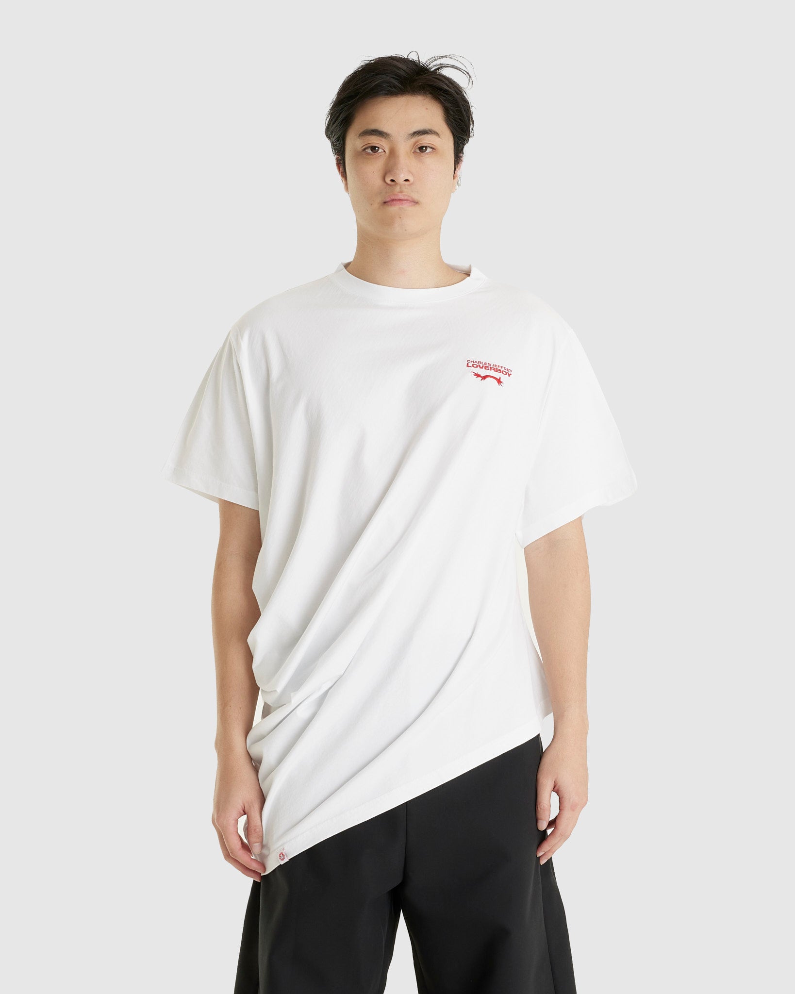 Topsy Turvy Tee White