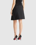 Side Split Skirt Black