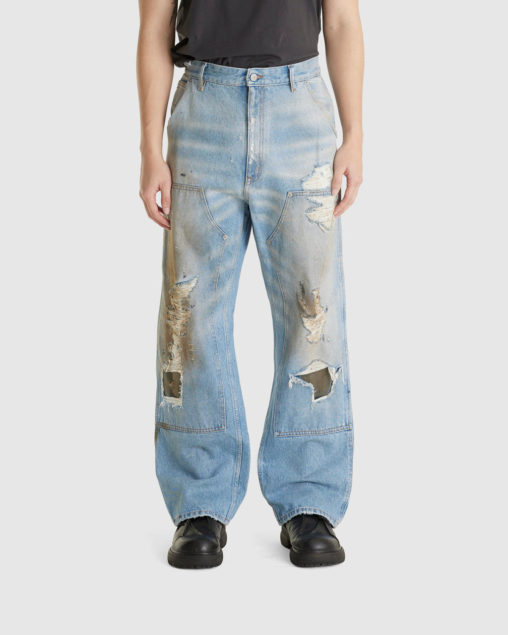 Distressed Jeans Light Blue (M)