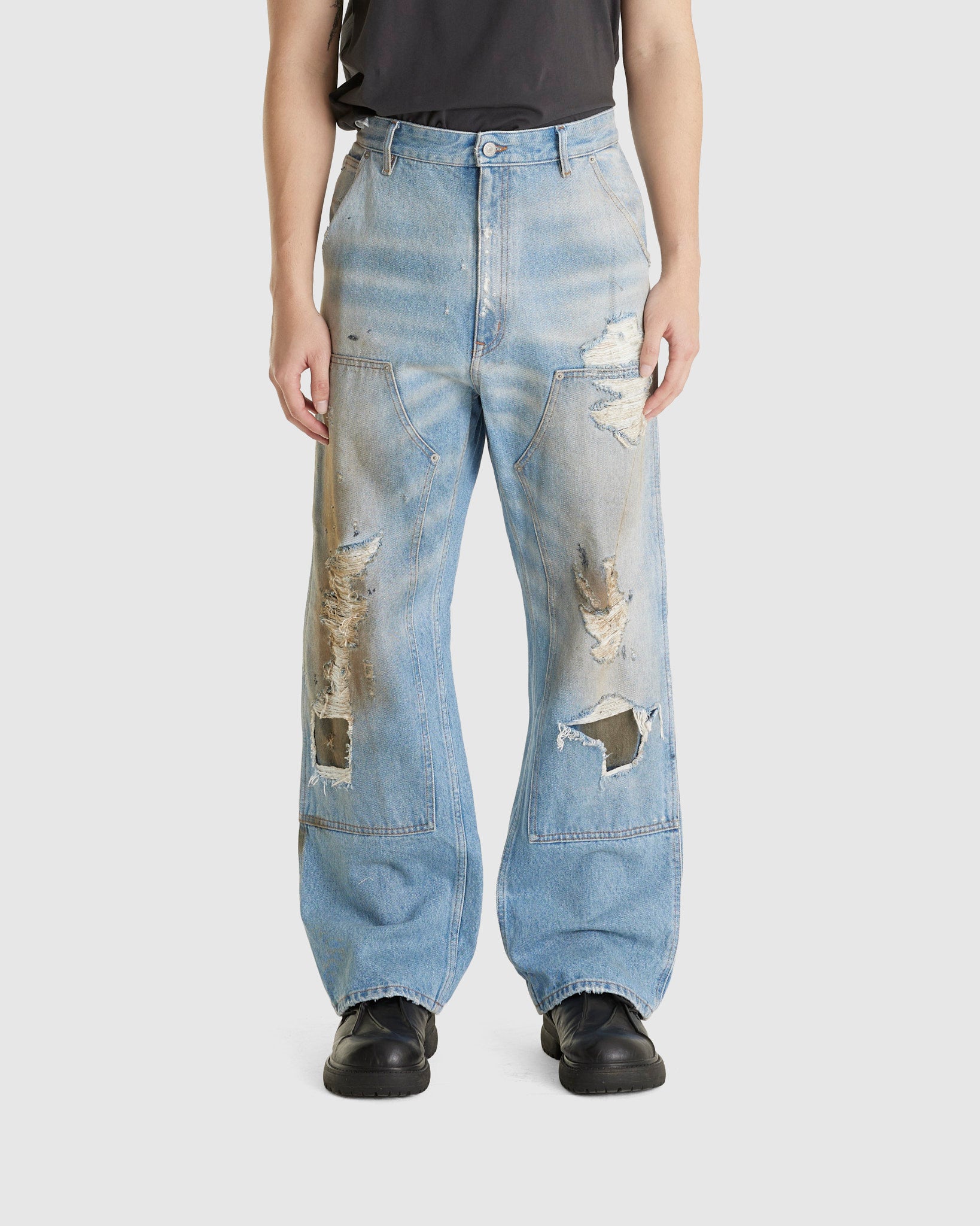 Distressed Jeans Light Blue (M)