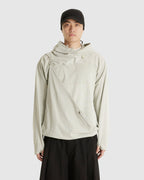 Dyed Scarf Bag Hoodie Greige