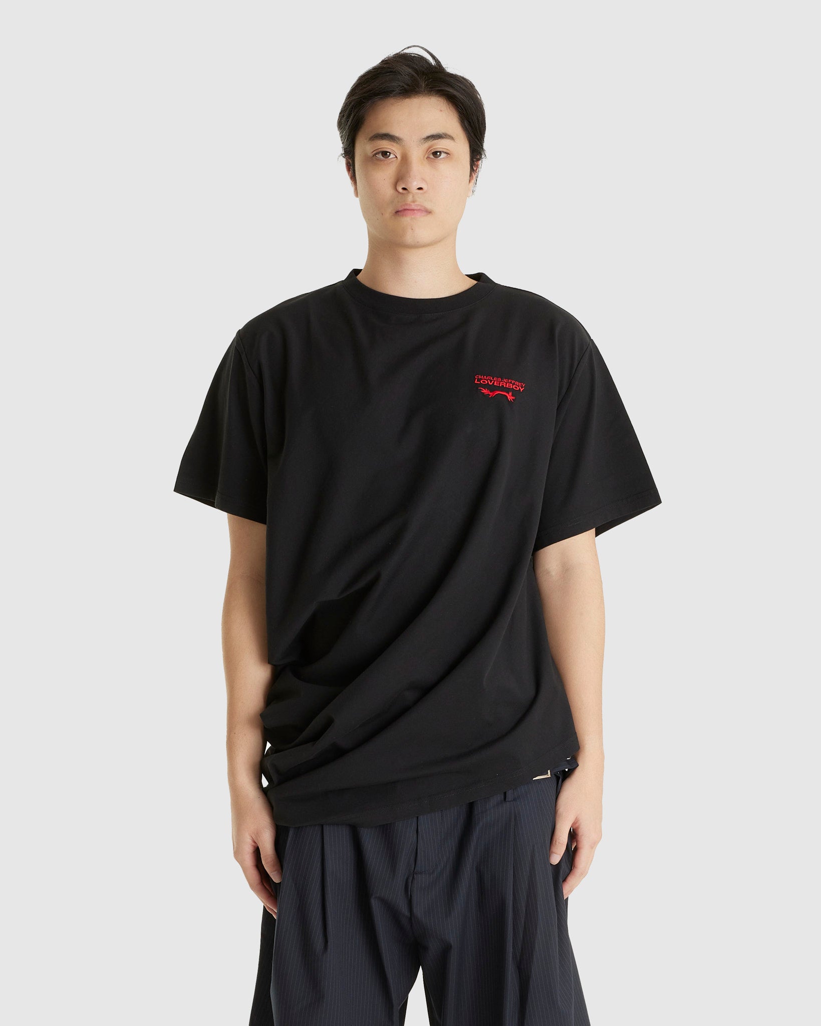 Topsy Turvy Tee Black