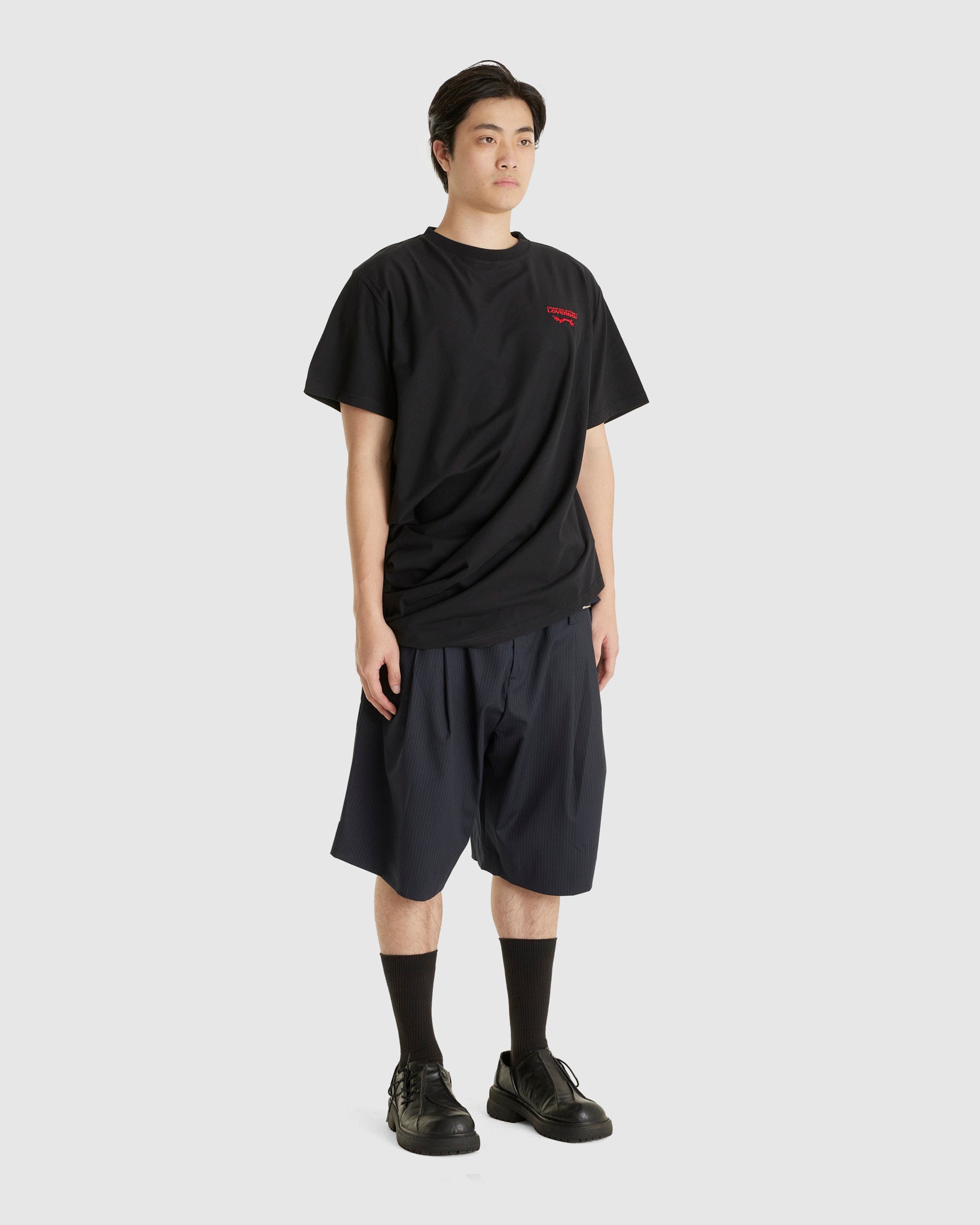 Topsy Turvy Tee Black