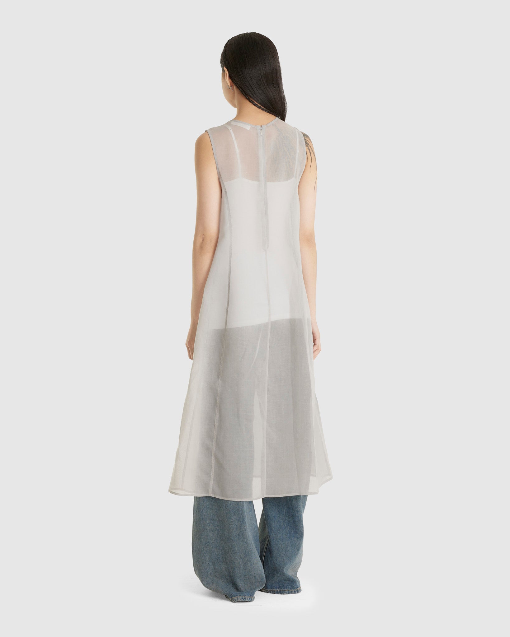 AMOMENTO Sheer Long Dress – Chinatown Country Club