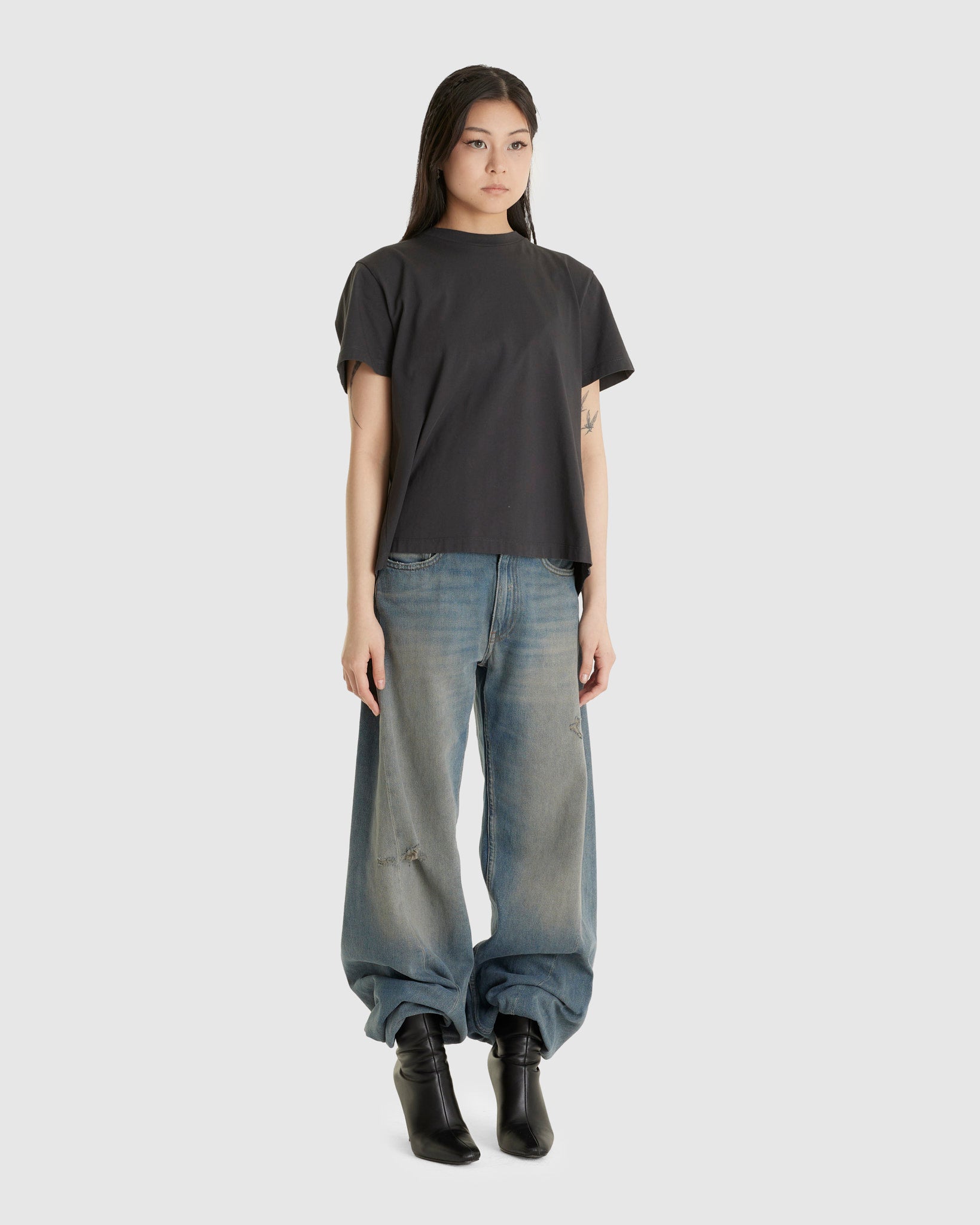 Black Spliced T-Shirt