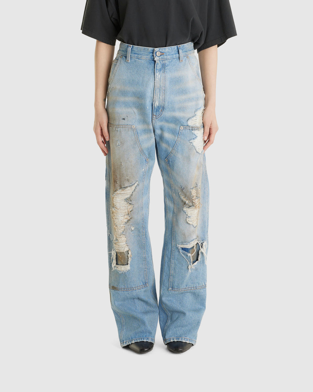 Distressed Jeans Light Blue