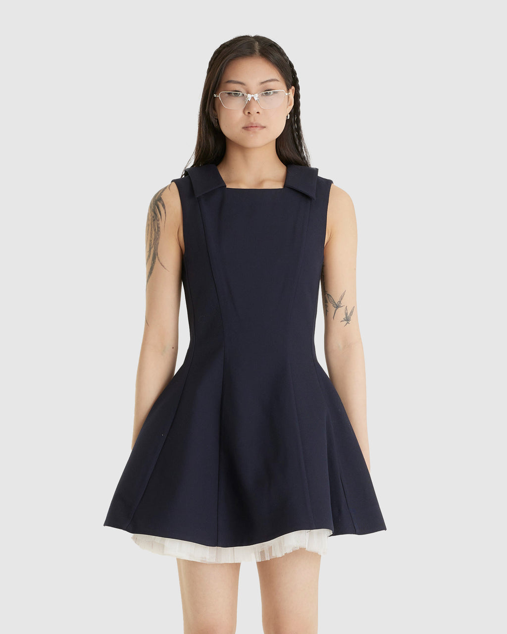 Puffy Sleeveless Dress