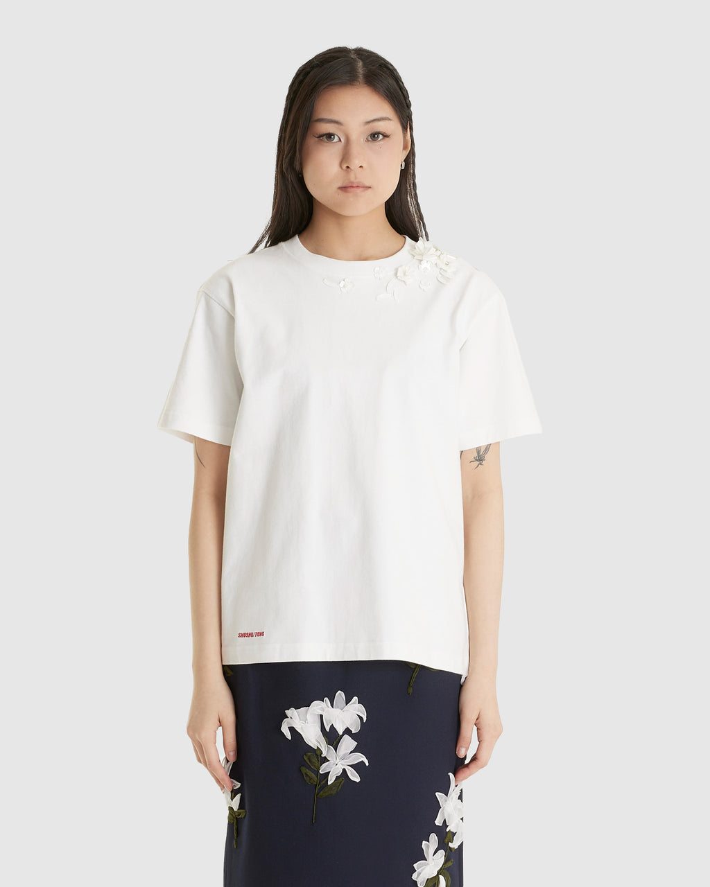 Beaded Floral T-Shirt