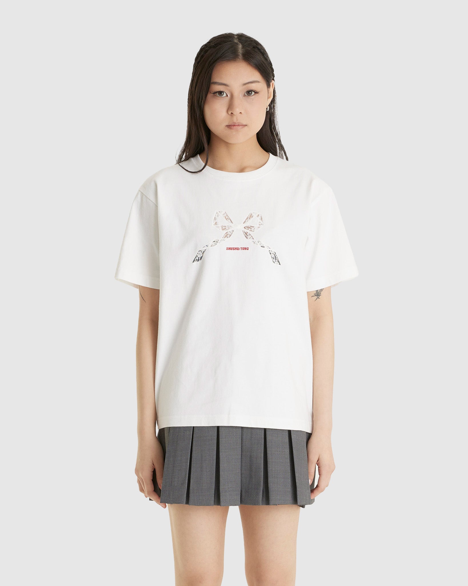 Lace Patchwork Oversized T-Shirt