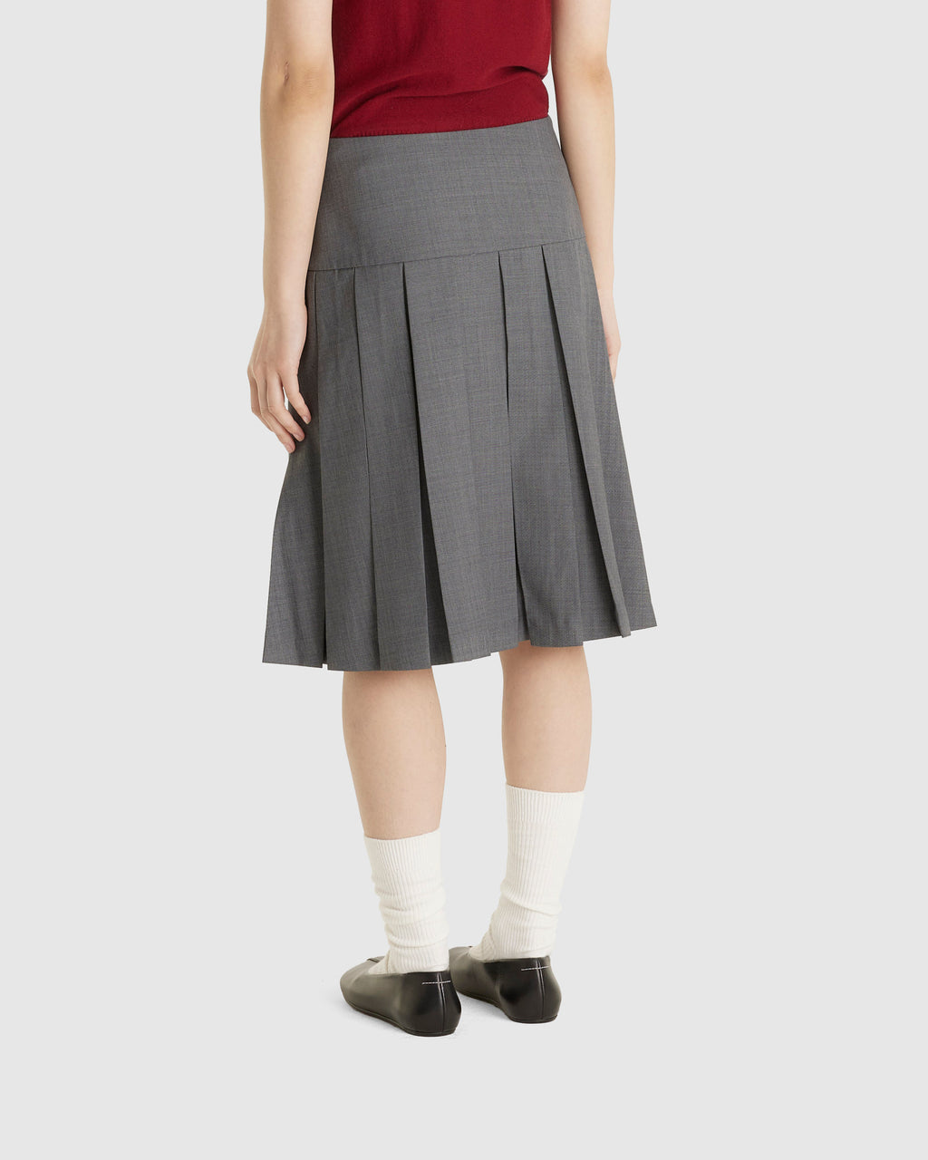 A-Line Pleated Skirt