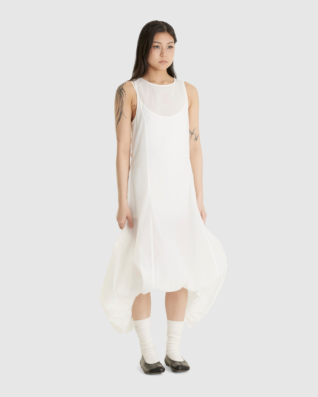 Sheer Volume Dress