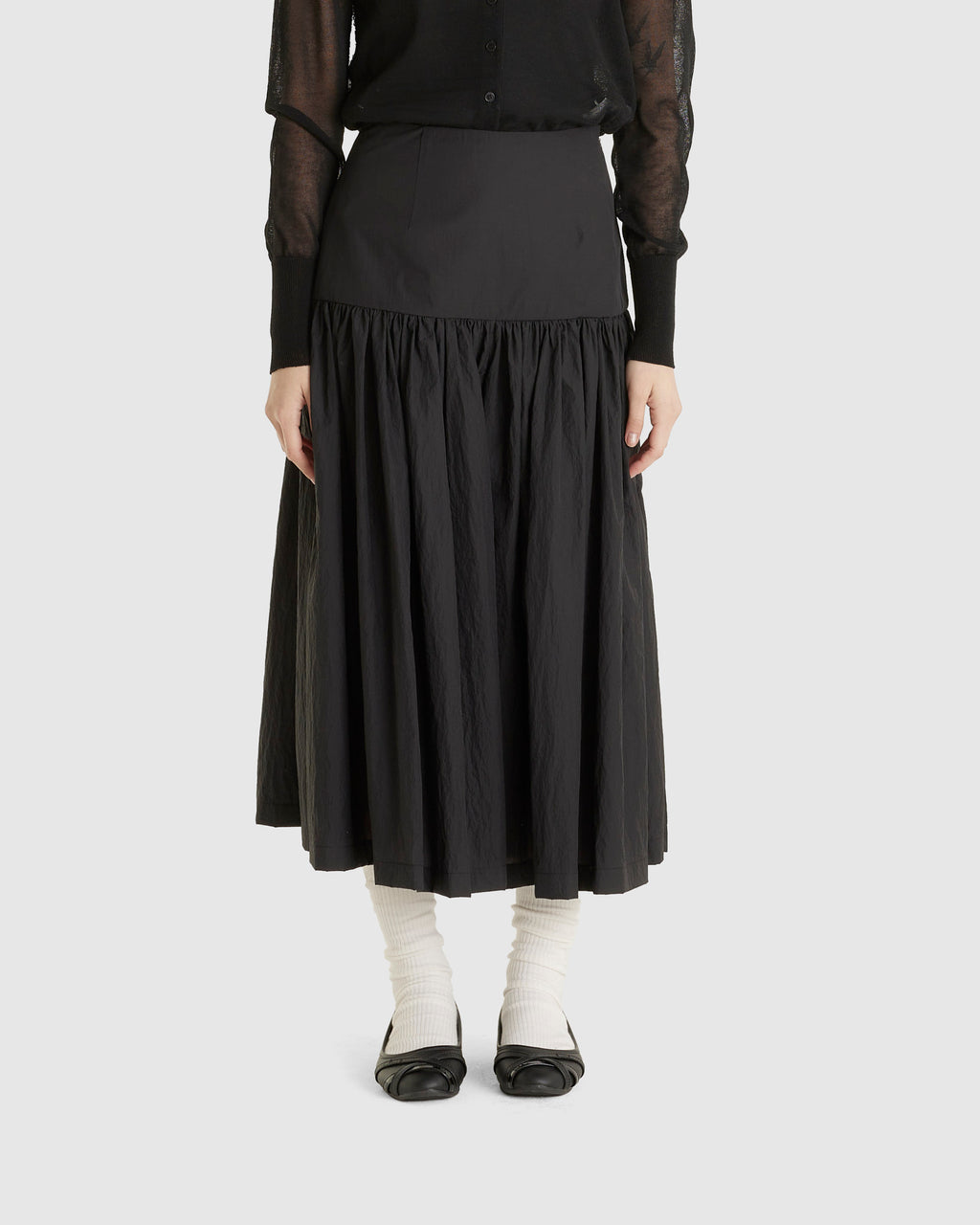 Shirring Culotte Pants