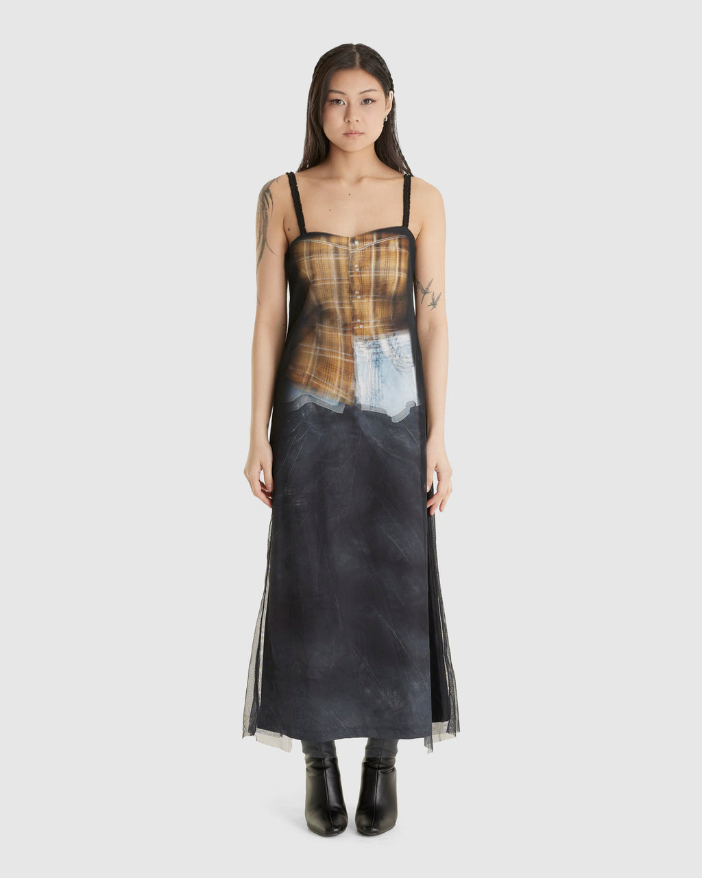 Lenticular Mix-match Printed Jersey Dress