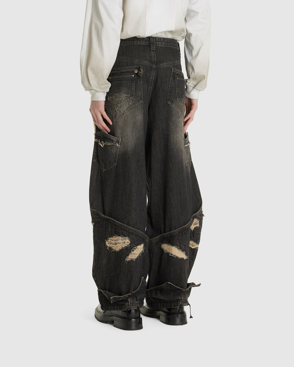 Wide Denim Pants