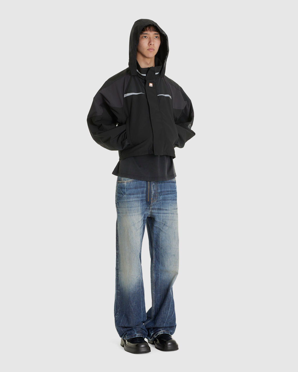 Shrunken Sports Jacket Black/Grey