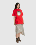 Coin Open-Back Red Tee (W)