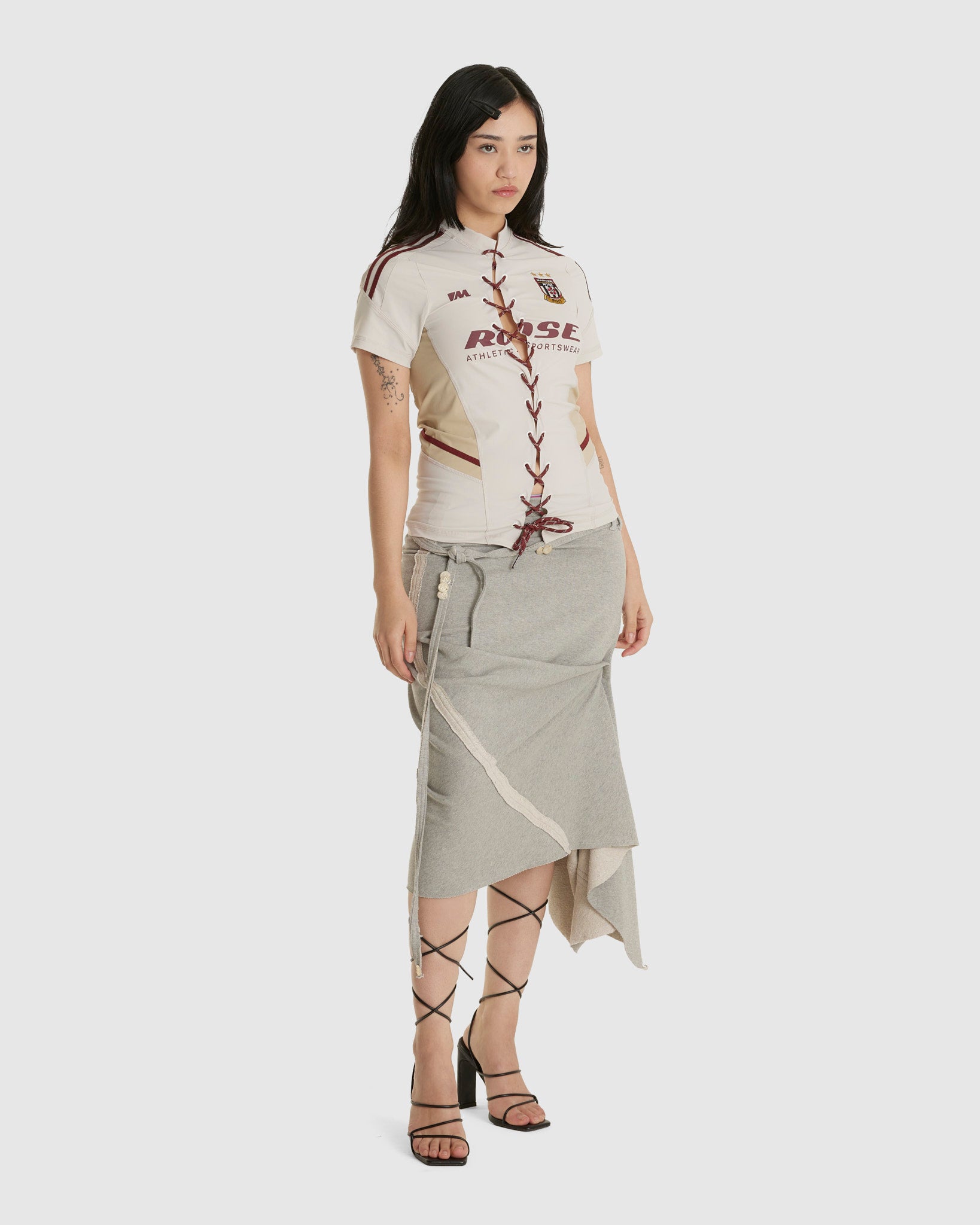 Lace Up Football Top