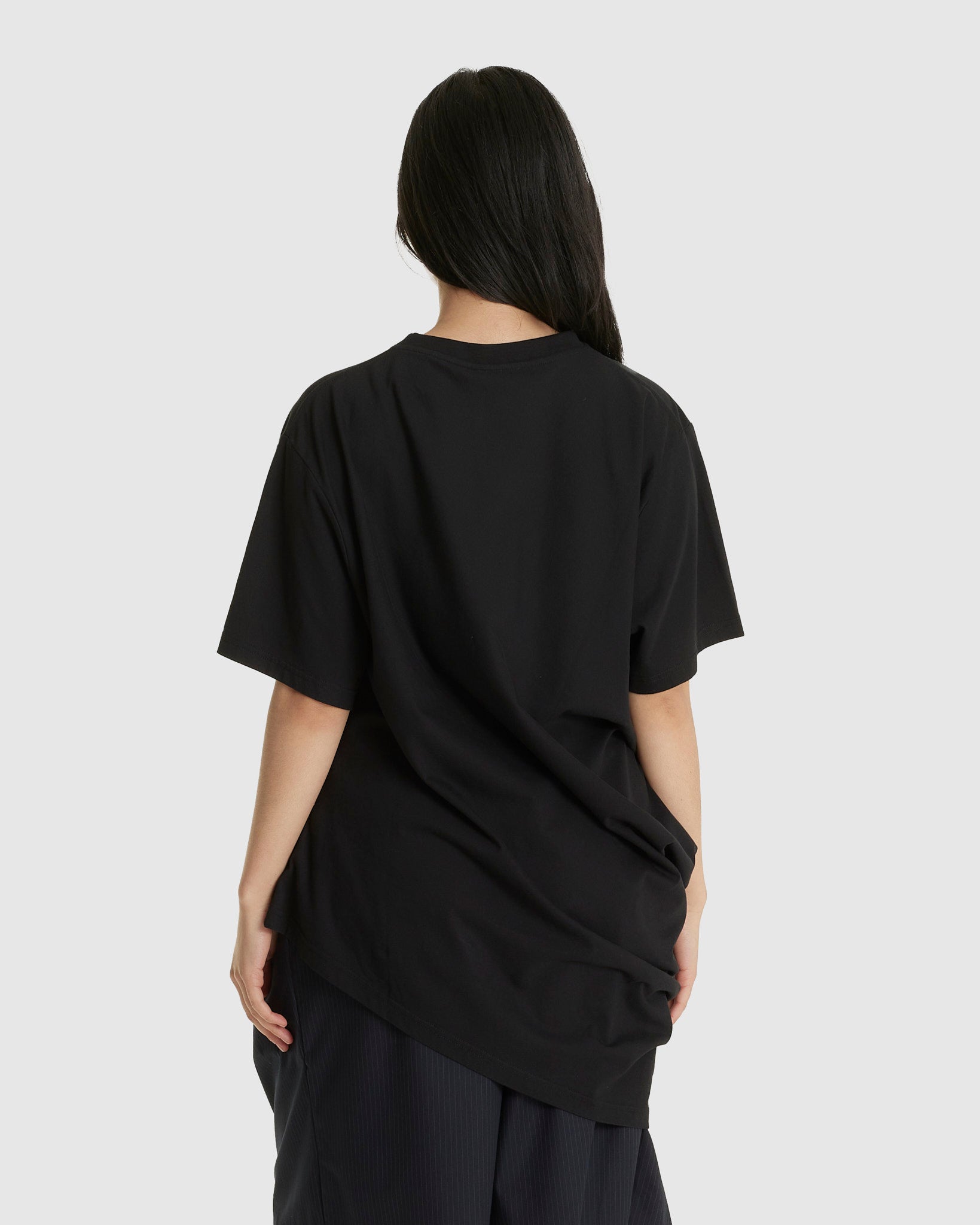 Topsy Turvy Tee Black (W)