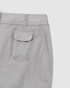 Military Long Skirt Silver