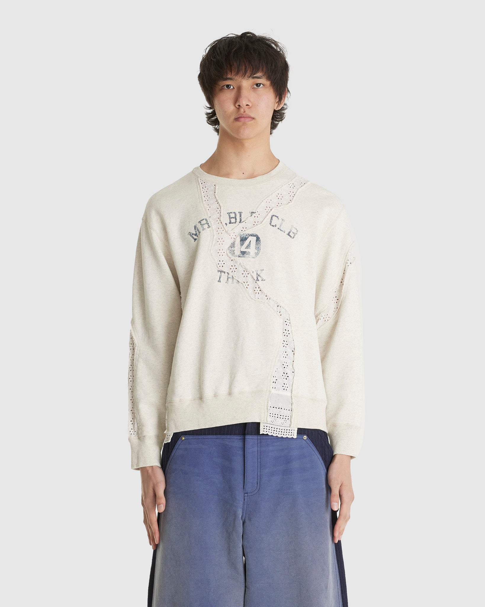 Asymmetric Oatmeal Sweat Shirt