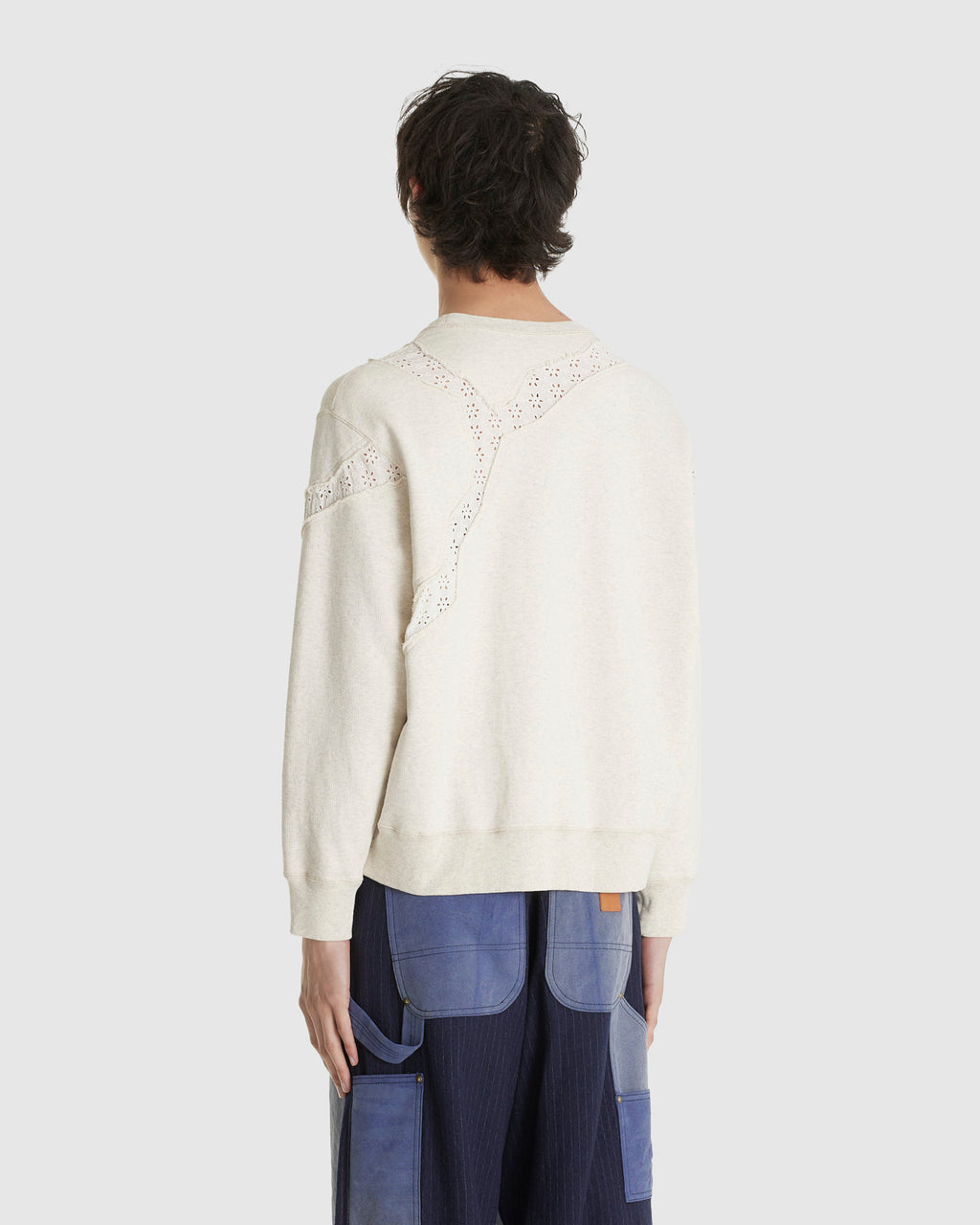 Asymmetric Oatmeal Sweat Shirt