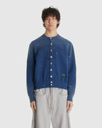 Vintage-effect Sweat  Navy Cardigan
