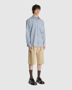 Twisted Pocket Grey Shirt