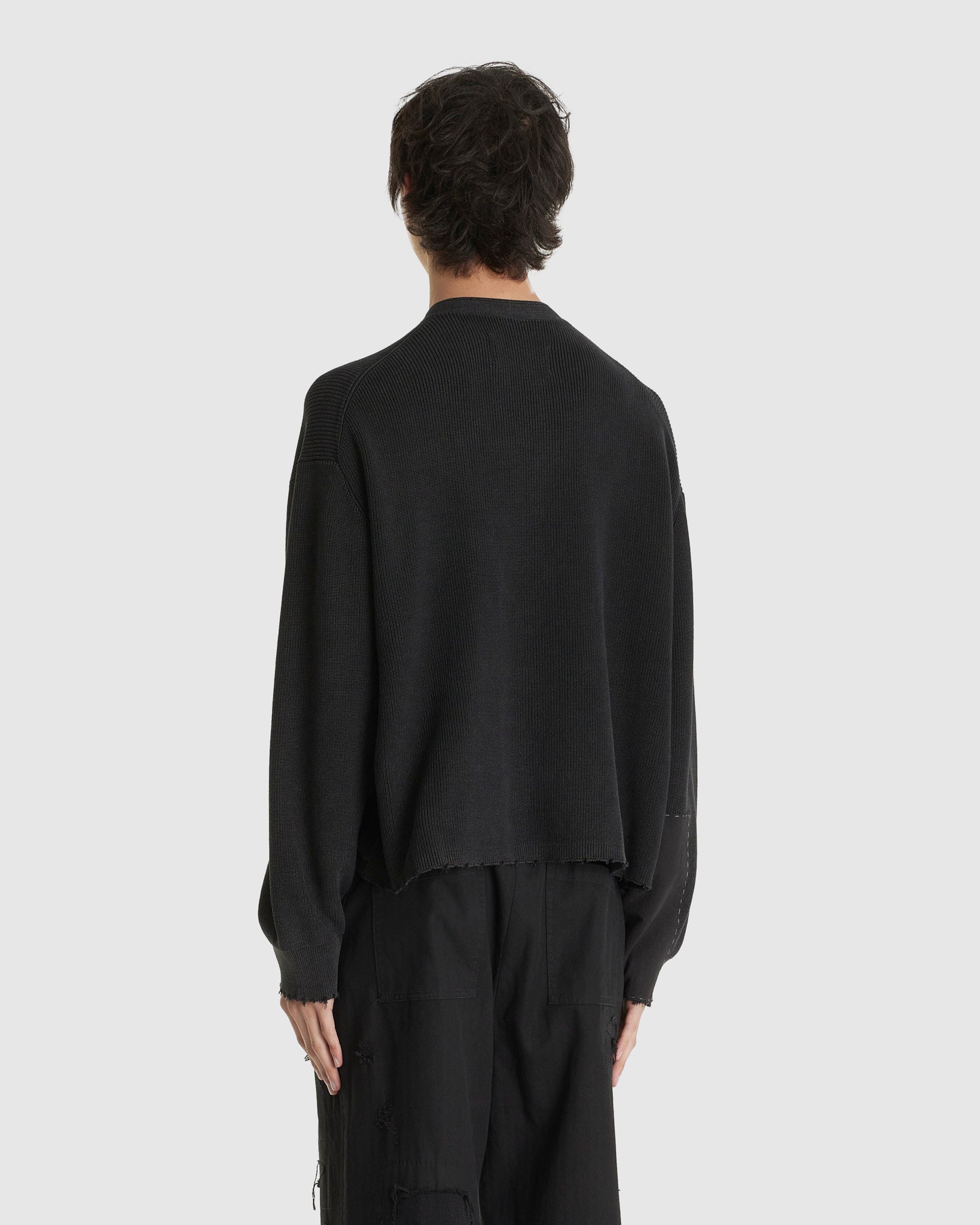 Double Breasted Aged Knit