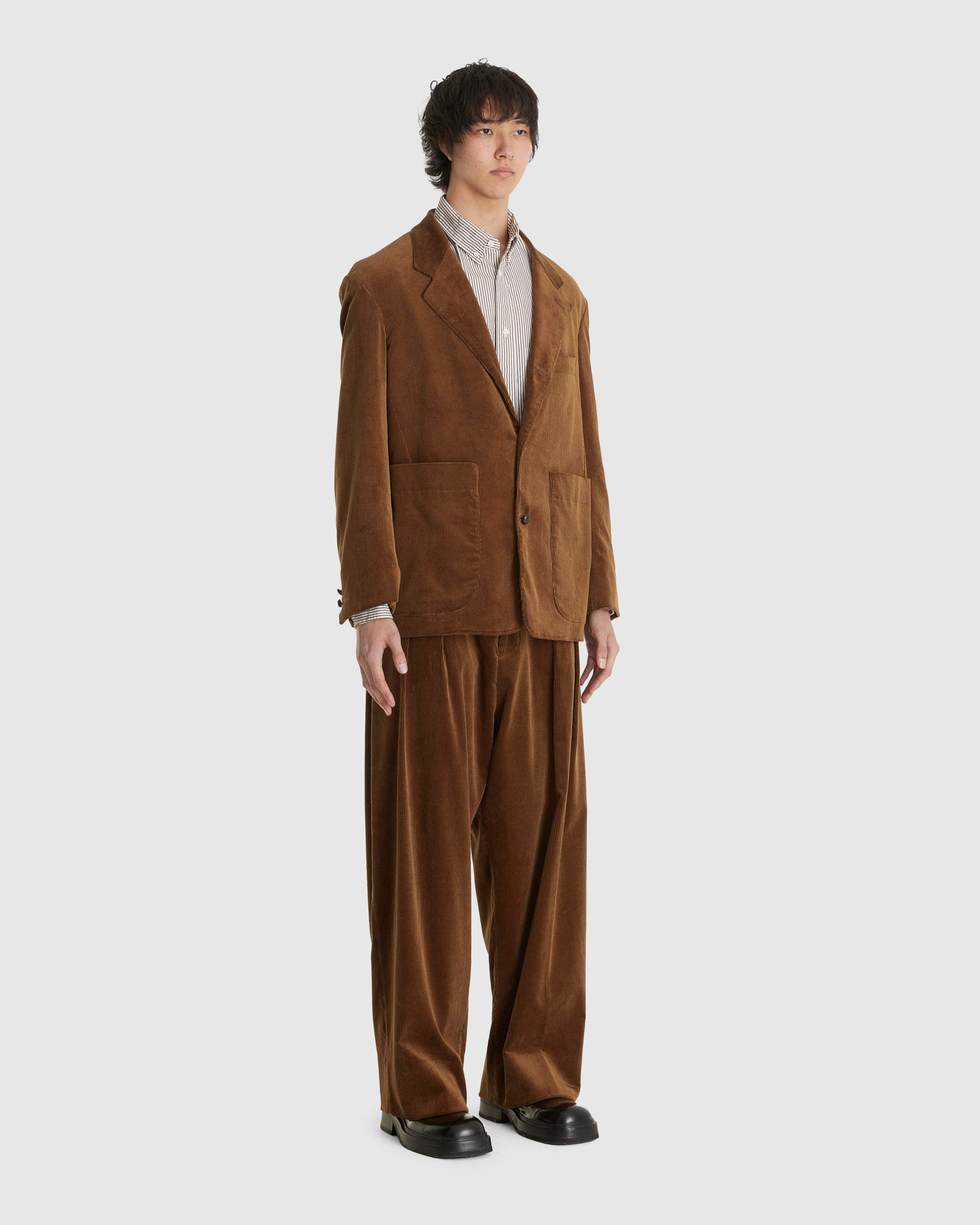 Alvy Double Pleat Pant Toffee – Chinatown Country Club
