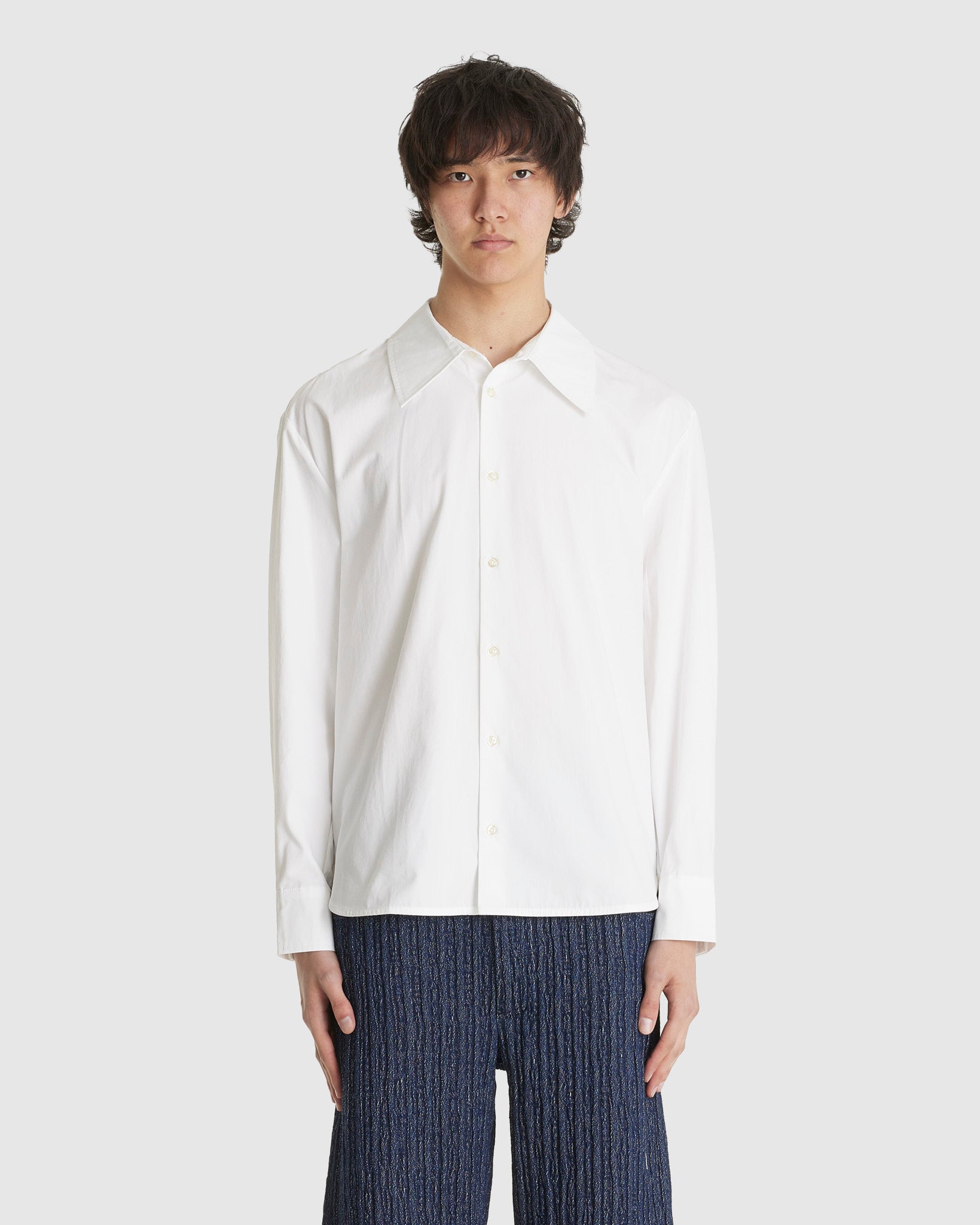 Trino Shirt White Fine Poplin