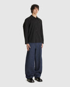 Trino Shirt Black Fine Poplin